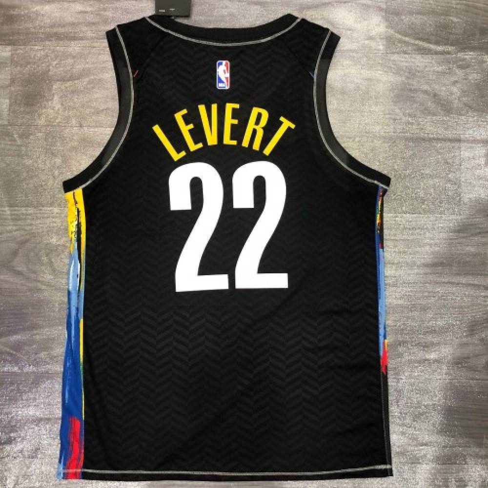Men's Brooklyn Nets Caris LeVert #22 Black 2020/21 Swingman Player Jersey – City Edition-Pro Kit Vault | Brand New 26/27 Sports Jerseys